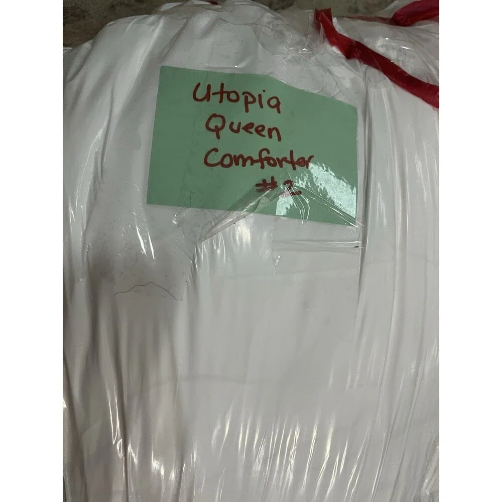 Utopia Bedding Queen Comforter White 88x88 Microfiber All Season